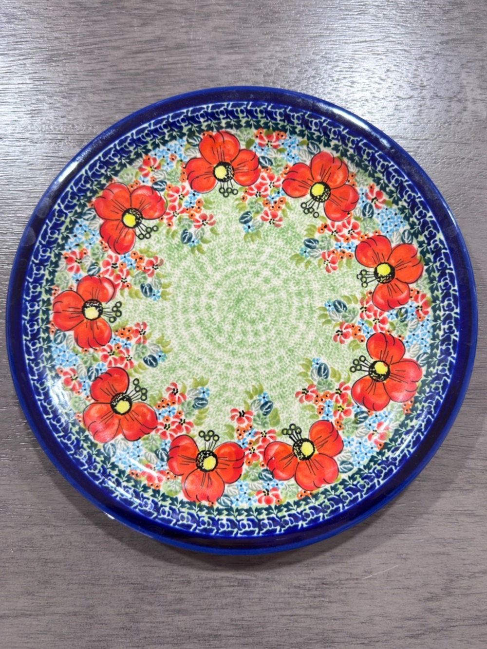Polish Pottery Dinner Plate 10 ¾" Diameter by Zaklady Boleslawiec